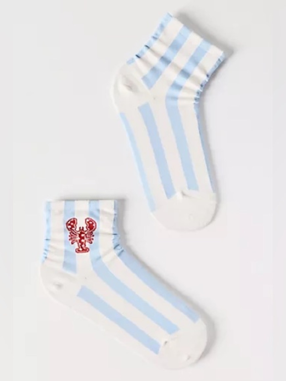 Icon Stripe Trouser Socks Lobster Blue Stripe One Size By Anthropologie